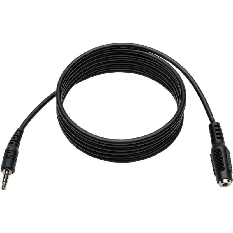 6IN MINI STEREO AUDIO EXT CABLE 4 POS TRRS FOR HEADSET 3.5MM M/F - Thumbnail 1