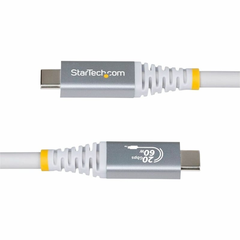 10FT USB4 CABLE WHITE USB-IF CERTIFIED 4K120/DP2.1/60W/20GBPS - Thumbnail 3