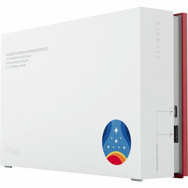 Seagate FireCuda STMK8000400 8 TB Portable Hard Drive - External - Red, White - Thumbnail 5