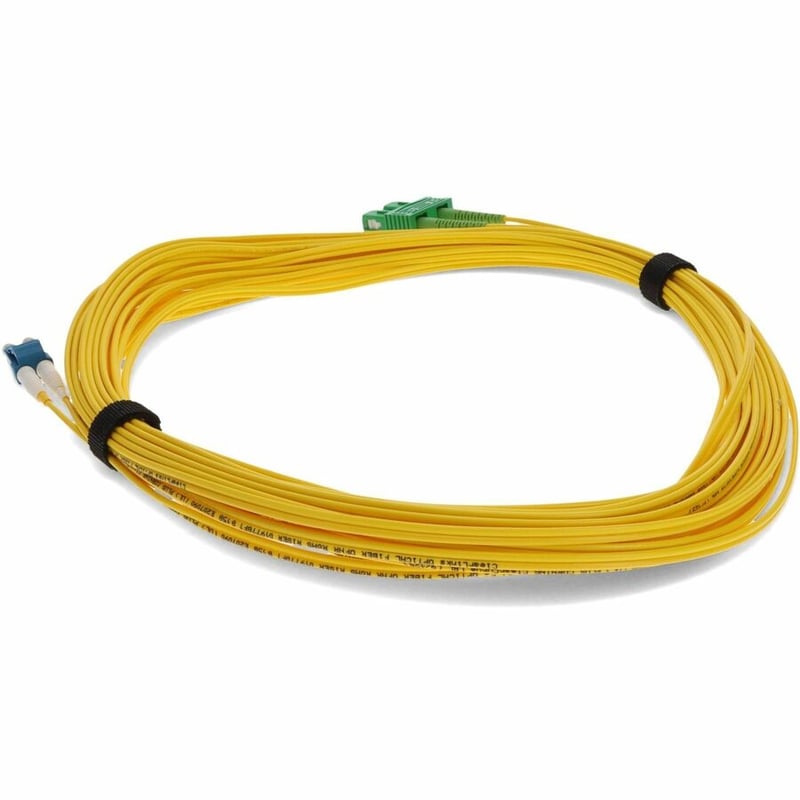 AddOn 25m ASC (Male) to LC (Male) Yellow OS2 Duplex Fiber OFNR (Riser-Rated) Patch Cable - Thumbnail 3