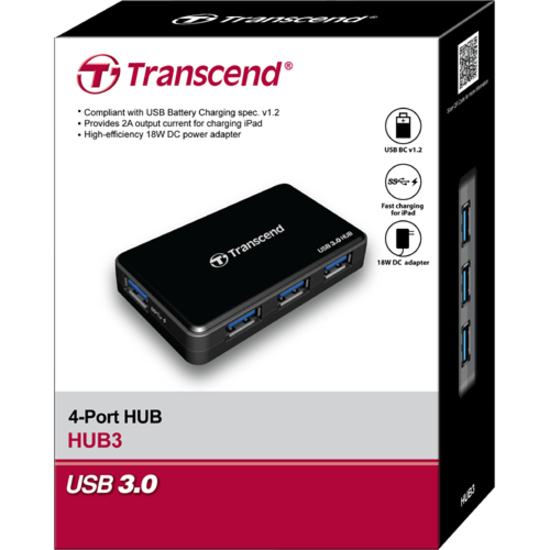 Transcend USB 3.0 4-port Hub - Thumbnail 2