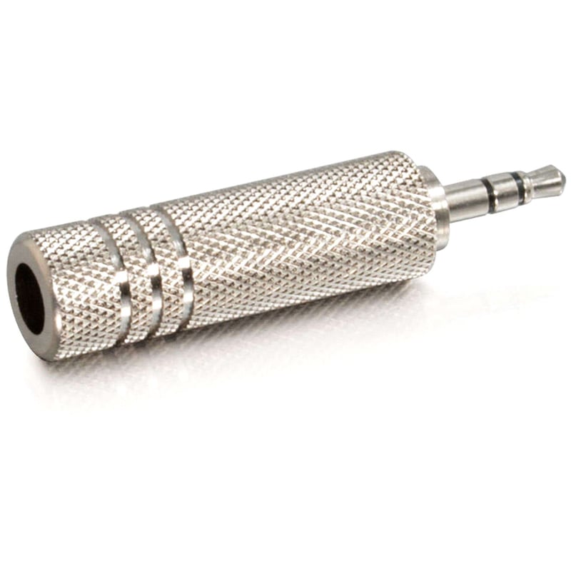 C2G 3.5mm Stereo Male to 6.3mm (1/4in) Stereo Female Adapter - Thumbnail 2