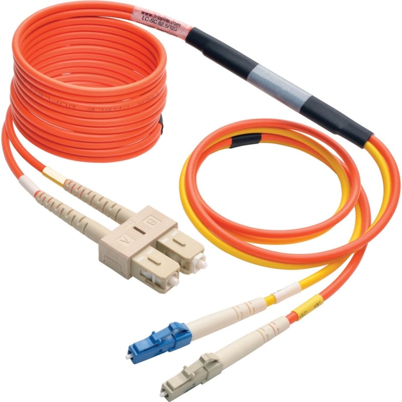 Eaton Tripp Lite Series Fiber Optic Mode Conditioning Patch Cable (LC Mode Conditioning to SC), 3M (10 ft.) - Thumbnail 1