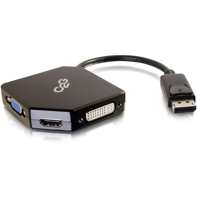 C2G DisplayPort to HDMI, VGA, DVI - Adapter Converter - M/F - Thumbnail 1
