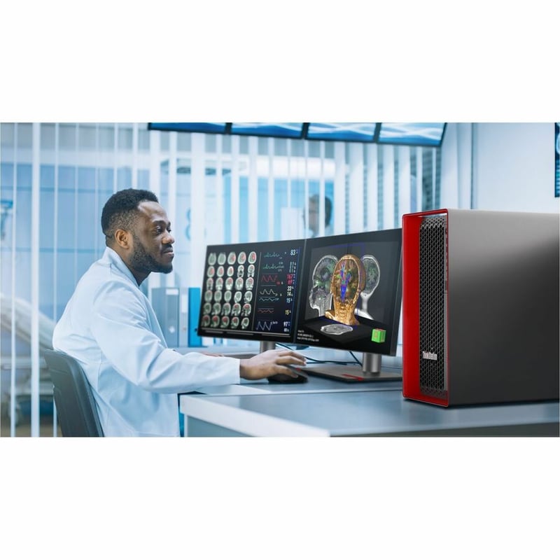 Lenovo ThinkStation P5 30GA0054US Workstation - 1 x Intel Xeon w5-2455X - 32 GB - 1 TB SSD - Thumbnail 5