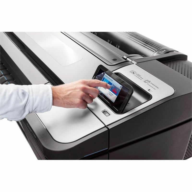 HP Designjet T1700 PostScript Inkjet Large Format Printer - 44" Print Width - Color - Thumbnail 3