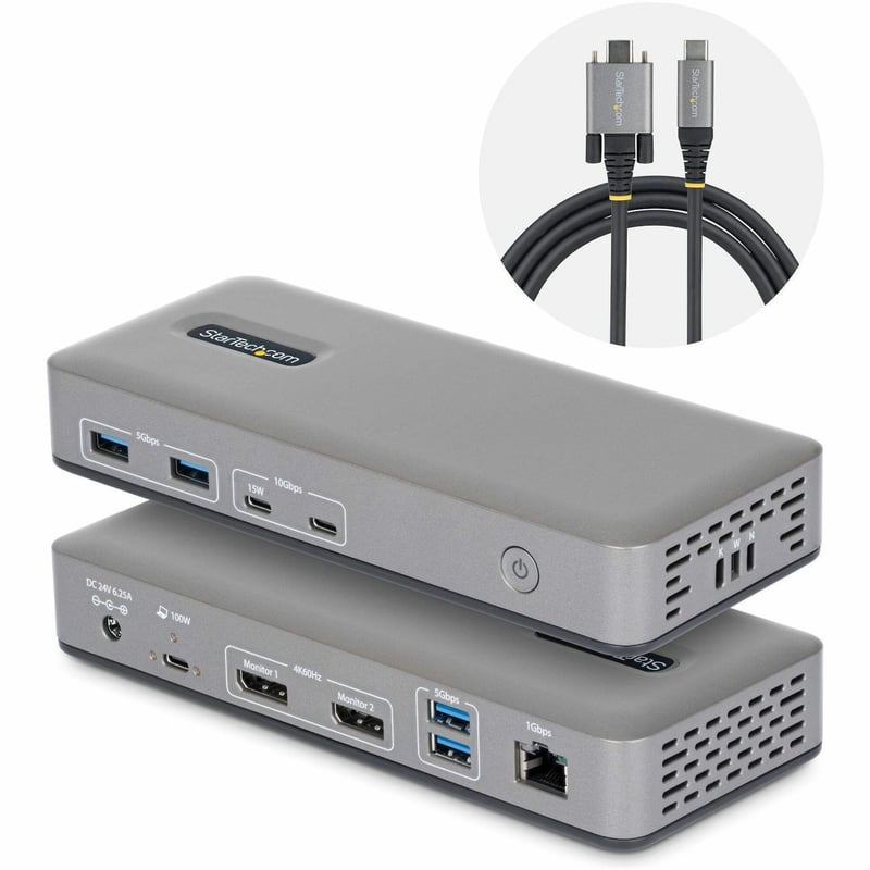 USB-C DOCKING STATION - DUAL-MONITOR DP 4K 60HZ - Thumbnail 1