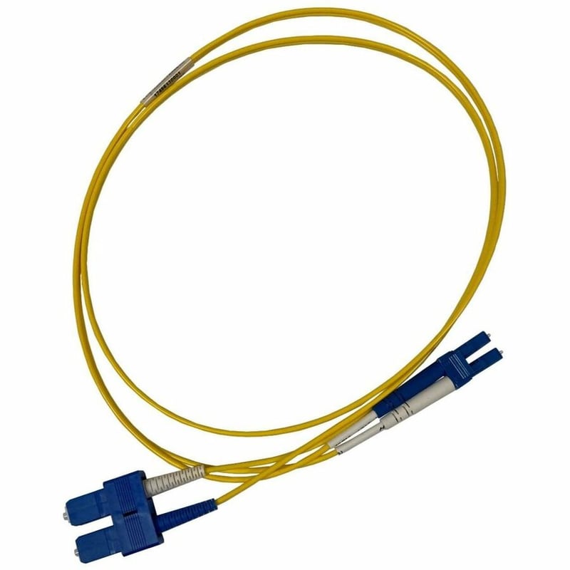 Ortronics Infinium Ultra LC to SC Duplex Patch Cord, 2mm, OM4, Aqua, Plenum, 1 Meter - Thumbnail 2