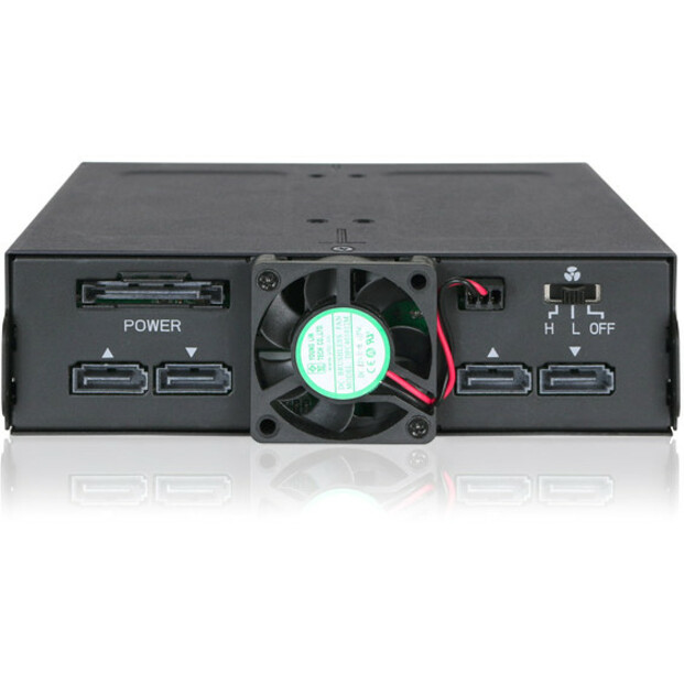 Icy Dock ToughArmor MB607SP-B Drive Enclosure for 5.25" - Serial ATA/600 Host Interface Internal - Black - Thumbnail 5