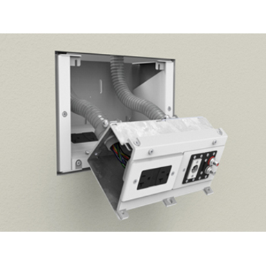 Wiremold Evolution Two Gang Wall Box - White - TAA Compliant - Thumbnail 3