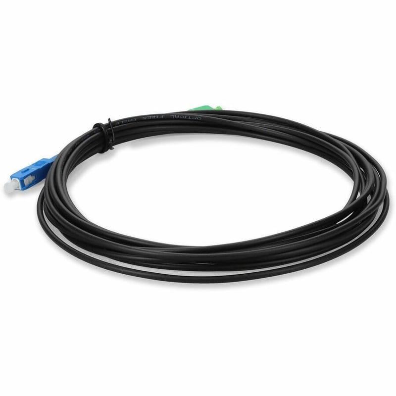 AddOn 4m ASC to SC Black OS2 Simplex OFNR (Riser-Rated) SMF Fiber Outdoor Patch Cable - Thumbnail 3