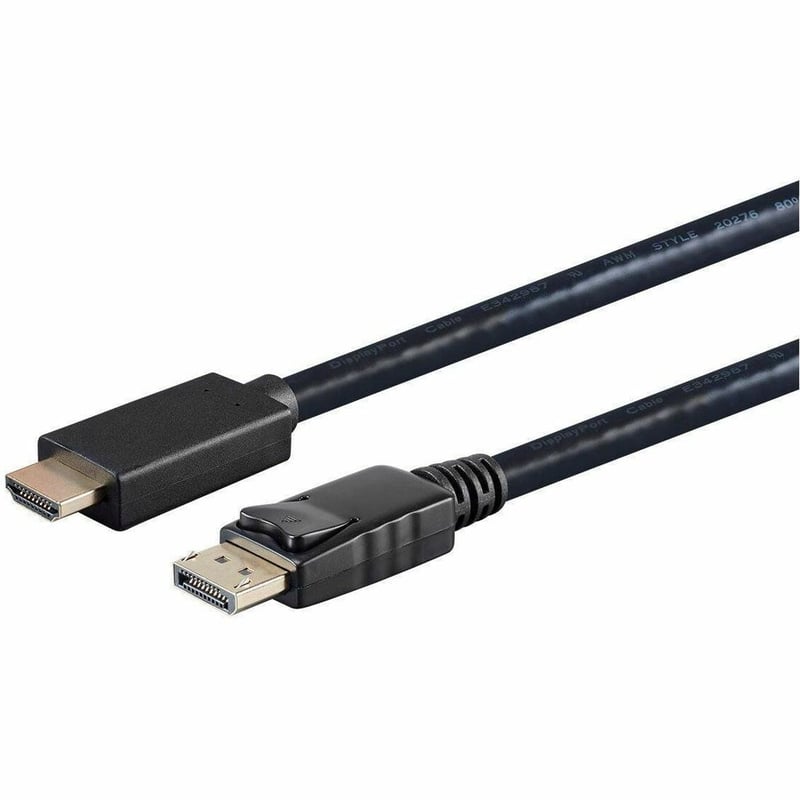 NETWORK CABLE - MALE LEFT GENDER - MALE RIGHT GENDER - DISPLAYPORT RIGHT CONNECT - Thumbnail 1