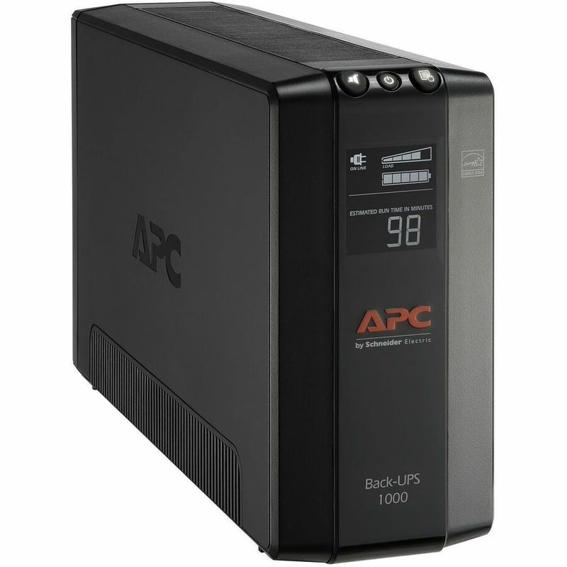 APC by Schneider Electric Back UPS Pro BX1000M, Compact Tower, 1000VA, AVR, LCD, 120V - Thumbnail 2