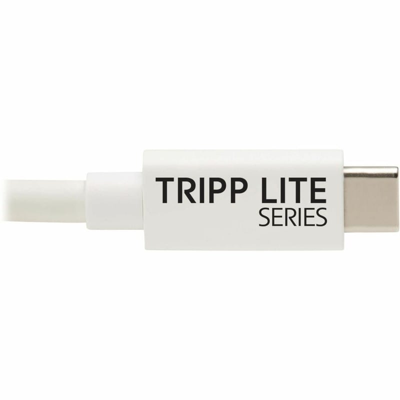 Eaton Tripp Lite Series USB4 40Gbps Cable (M/M) - USB-C, 8K 60 Hz, 240W PD Charging, White, 1 m (3.3 ft.) - Thumbnail 5