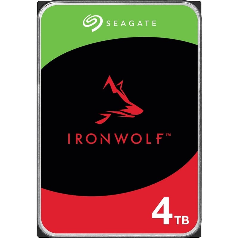 Seagate IronWolf ST4000VN006 4 TB Hard Drive - 3.5" Internal - SATA (SATA/600) - Conventional Magnetic Recording (CMR) Method - Thumbnail 1