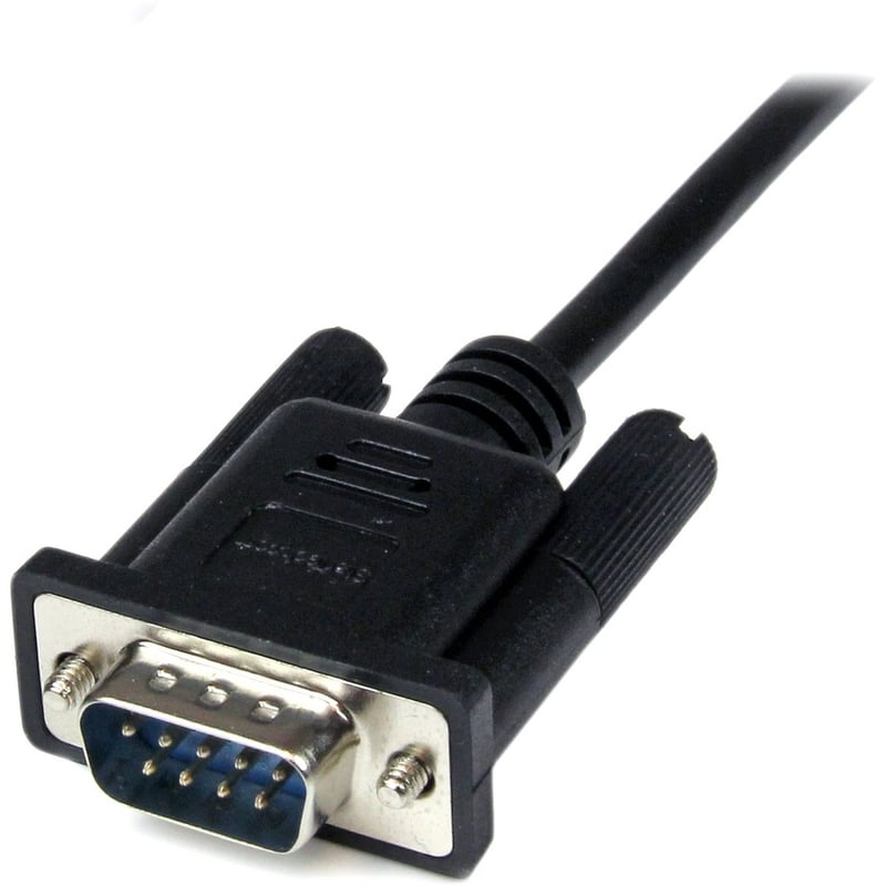 StarTech.com 1m Black DB9 RS232 Serial Null Modem Cable F/M - Thumbnail 4