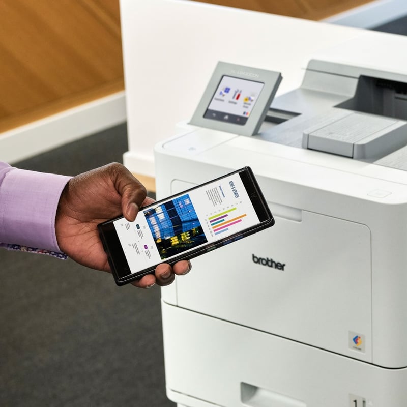 Brother Workhorse HL-L9430CDN Enterprise Color Laser Printer with Fast Printing, Large Paper Capacity, and Advanced Security Features - Thumbnail 5