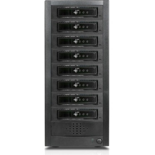 RAIDage JAGE9BT8HD-T7DE Drive Enclosure 12Gb/s SAS, SATA/600 - Mini-SAS HD Host Interface Tower - Black - Thumbnail 1
