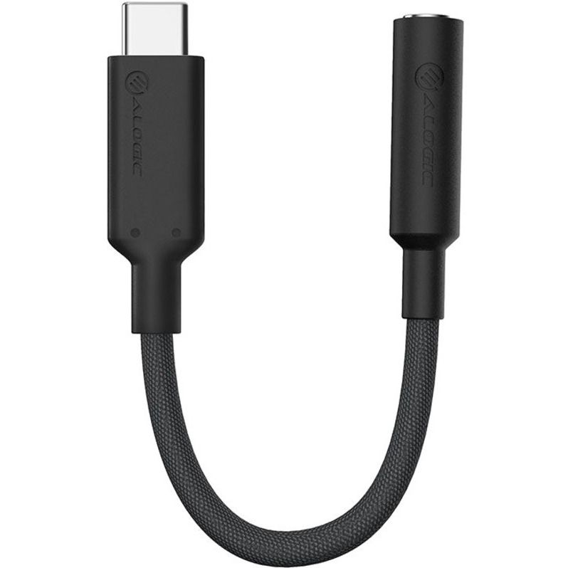 ALOGIC Elements PRO 10cm USB-C to 3.5mm Audio Adapter - Black - Thumbnail 2