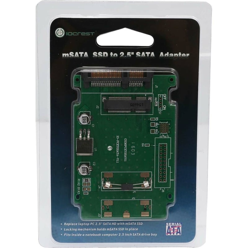 SYBA Multimedia mSATA SSD 50mm to SATA Adapter - Thumbnail 2