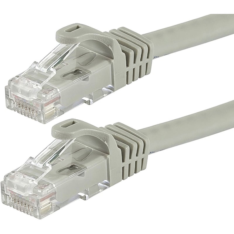Monoprice FLEXboot Series Cat6 24AWG UTP Ethernet Network Patch Cable, 75ft Gray - Thumbnail 2