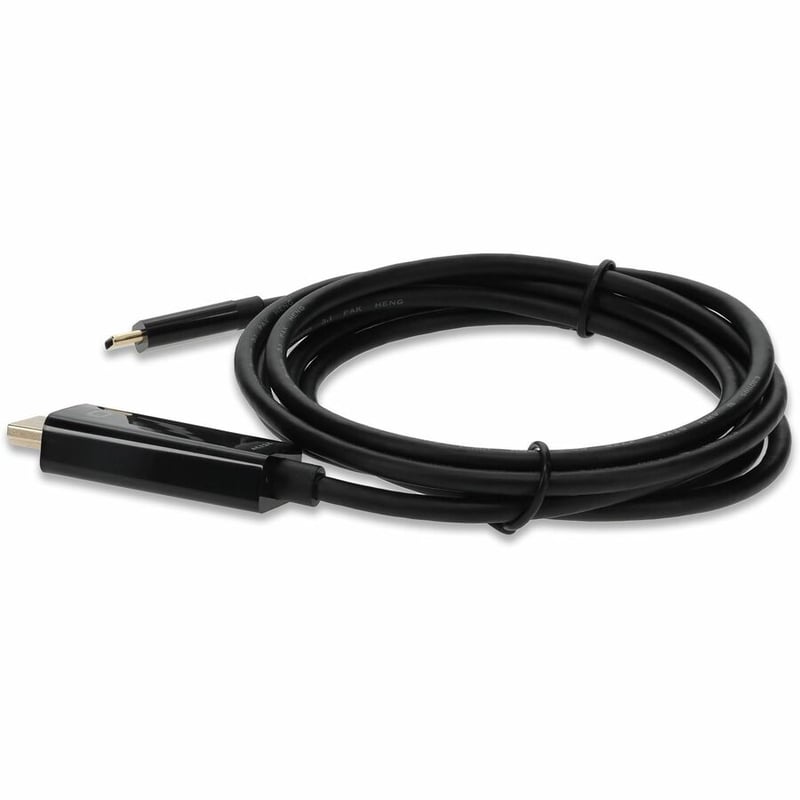 6ft (2m) USB-C 3.1 Male to HDMI Male Adapter Cable, Up to 4K 30Hz, Black - Thumbnail 2