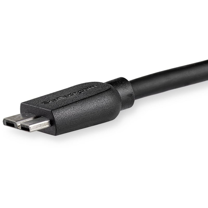 StarTech.com 2m (6ft) Slim SuperSpeed USB 3.0 (5Gbps) A to Micro B Cable - M/M - Thumbnail 3