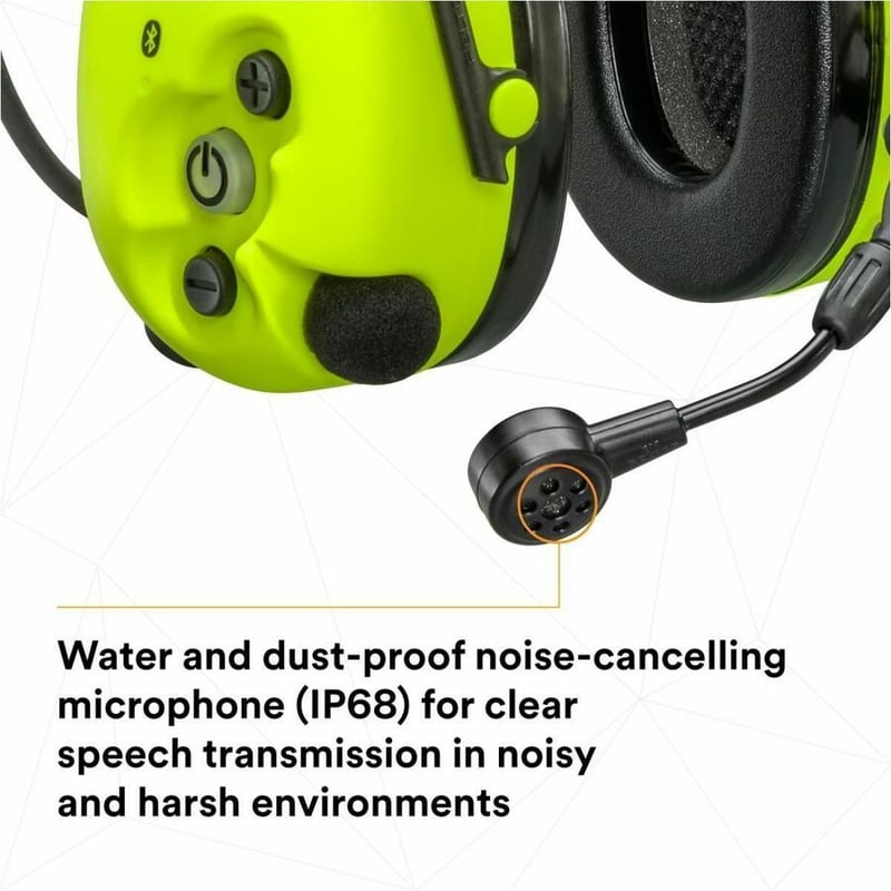 PELTOR WS PROTAC XPI YELLOW HEADSET HARD HAT - Thumbnail 3