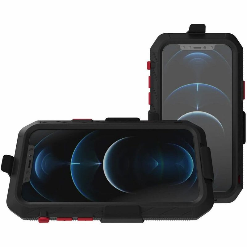 The Joy Factory aXtion Extreme Rugged Carrying Case (Holster) Apple iPhone 12 Smartphone - Thumbnail 2