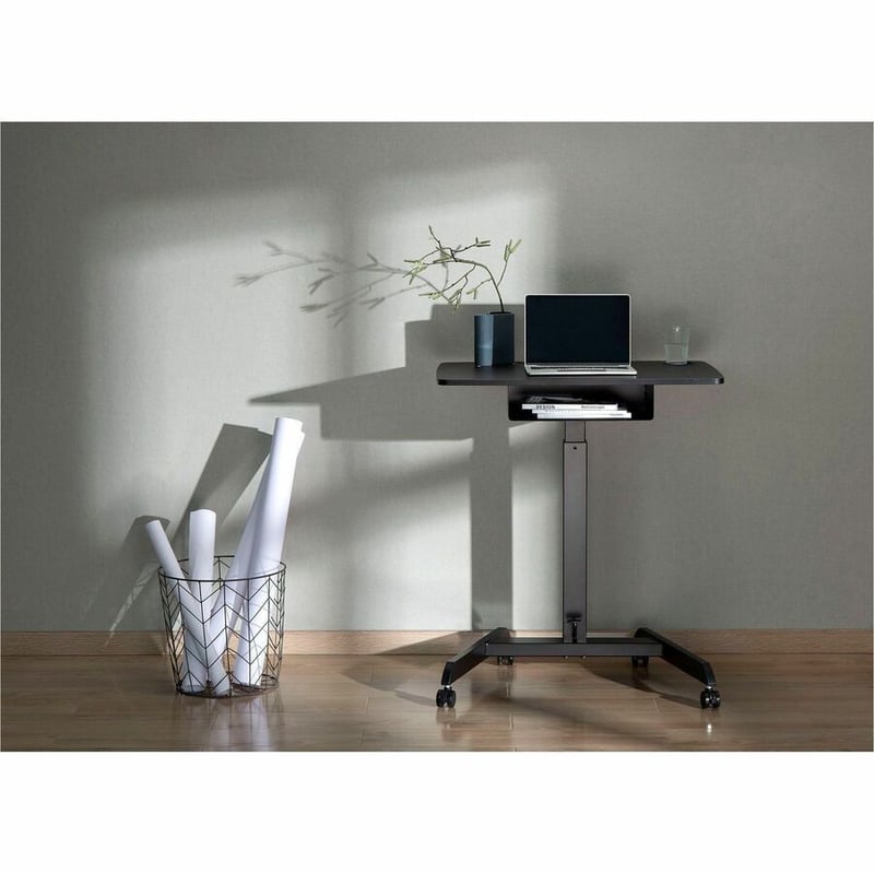 Kantek Mobile Height-Adjustable Sit-Stand Desk - Thumbnail 5