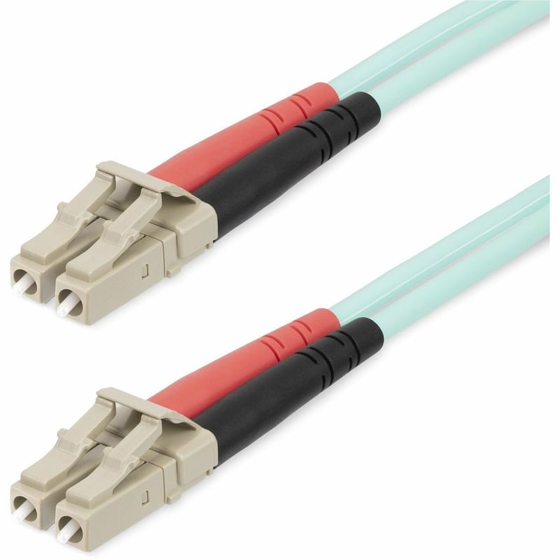StarTech 20m (65ft) LC/UPC to LC/UPC OM4 Multimode Fiber Optic Cable, 50/125µm, 100G, Low Insertion Loss, LSZH Fiber Jumper Cord - Thumbnail 1