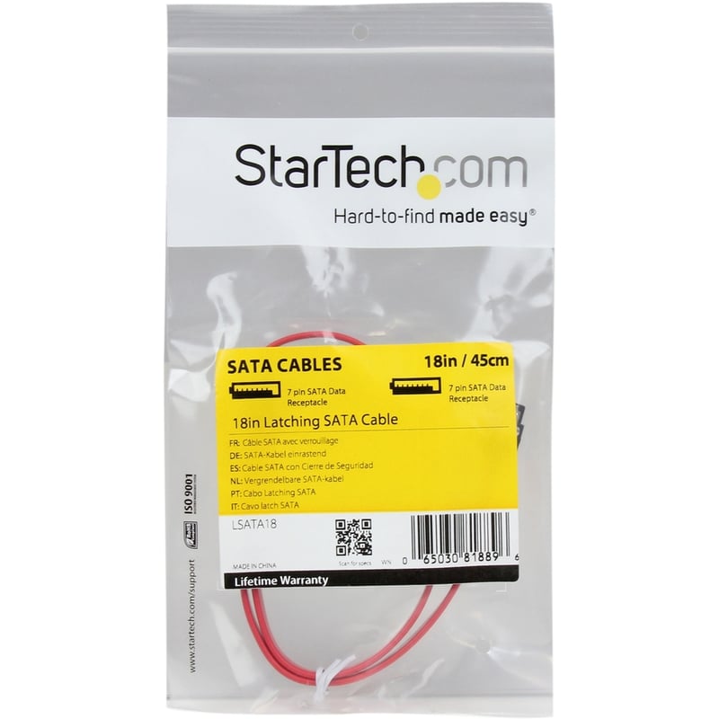 StarTech.com 18in Latching SATA Cable - Thumbnail 3