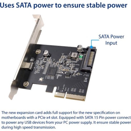 IO Crest USB 3.2 Gen 2x2 PCIe x4 Card - Thumbnail 2