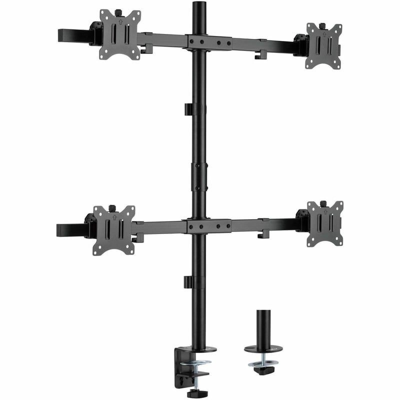 Rocstor ErgoReach Mounting Arm for Monitor, LCD Display, LED Display - Black - Landscape/Portrait - Thumbnail 1