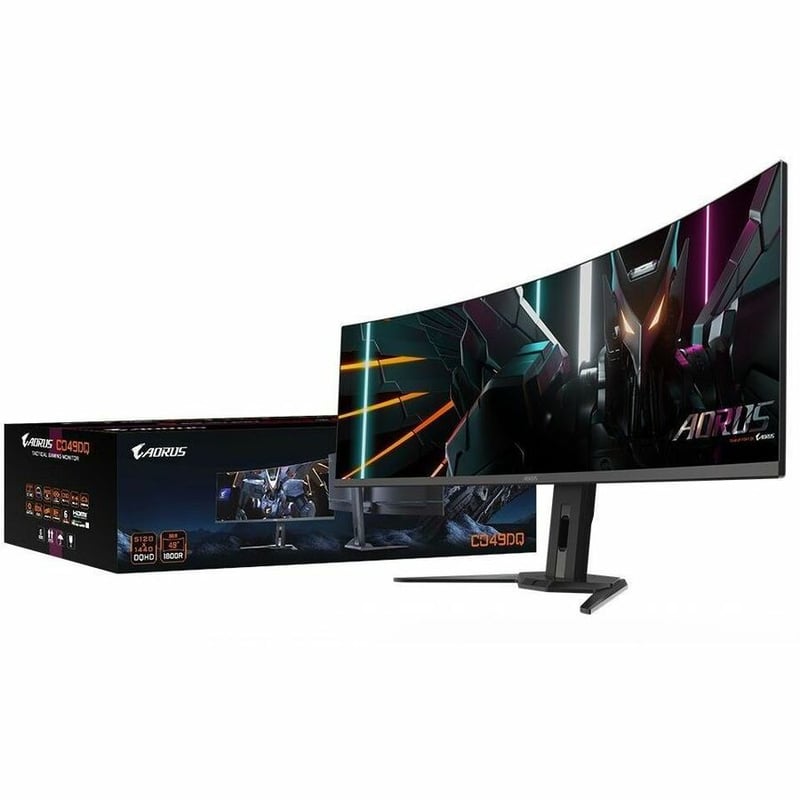 AORUS CO49DQ 144HZ 49IN QD OLED 5120X1440 - Thumbnail 1