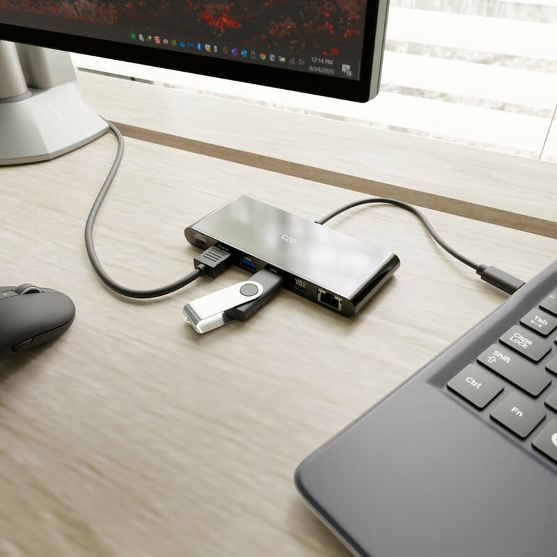 C2G USB C Portable Laptop Dock with HDMI, Ethernet, USB-A, USB-C - 4K 30Hz - Thumbnail 5