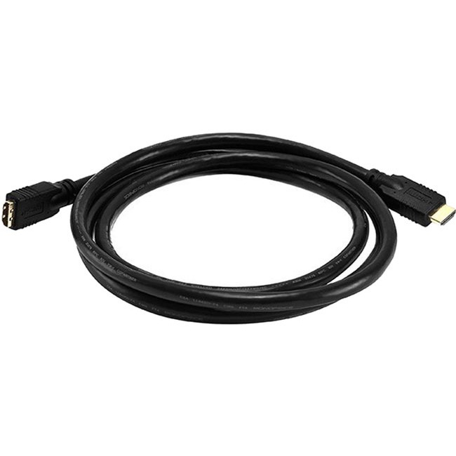 HDMI EXTENSION CABLE_ 6FT BLACK - Thumbnail 1