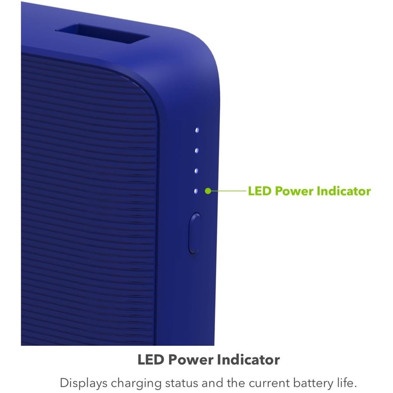 mophie power boost XL 20K mAh Portable battery USB-A and USB-C inputs-Cobalt - Thumbnail 2