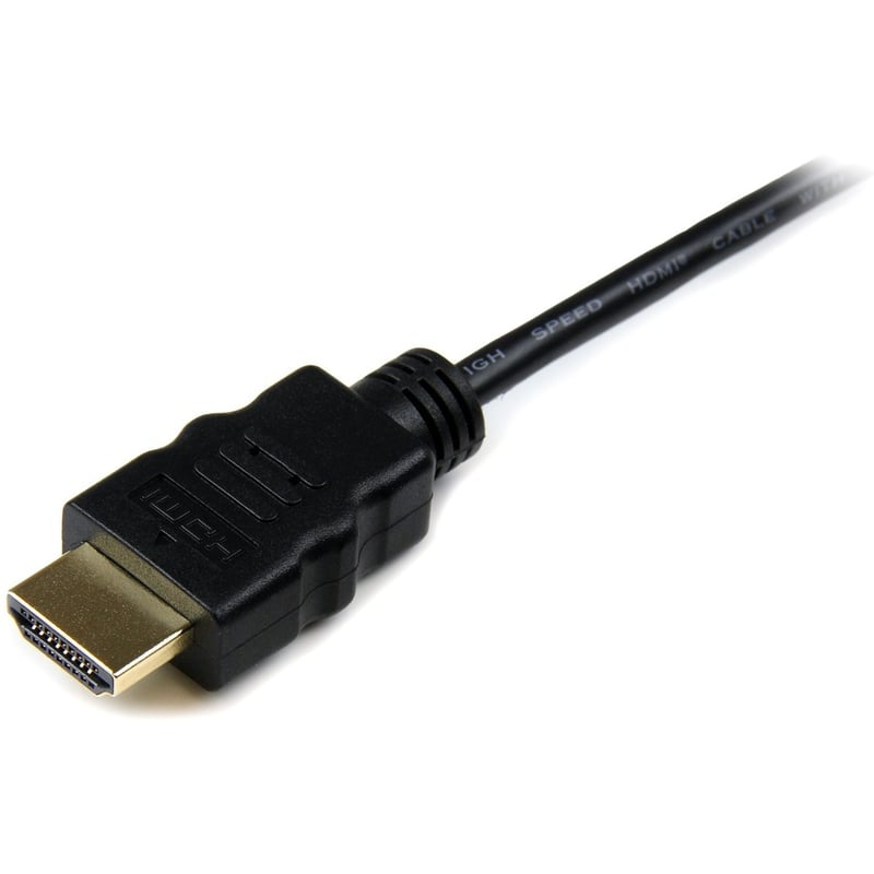 StarTech.com 3ft Micro HDMI to HDMI Cable with Ethernet, 4K High Speed Micro HDMI Type-D Device to HDMI Monitor Adapter/Converter Cord - Thumbnail 2