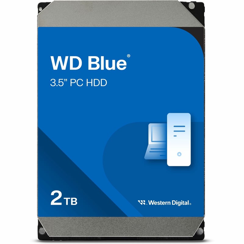 Western Digital Blue WD20EZAZ 2 TB Hard Drive - 3.5" Internal - SATA (SATA/600)