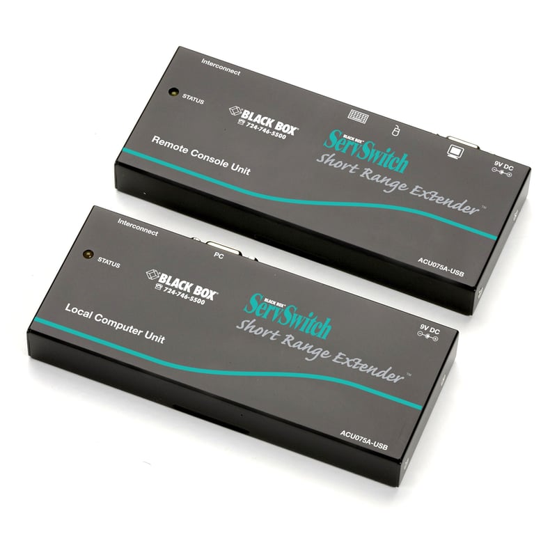 Black Box ServSwitch KVM Short-Range Extender Kit, USB - Thumbnail 1
