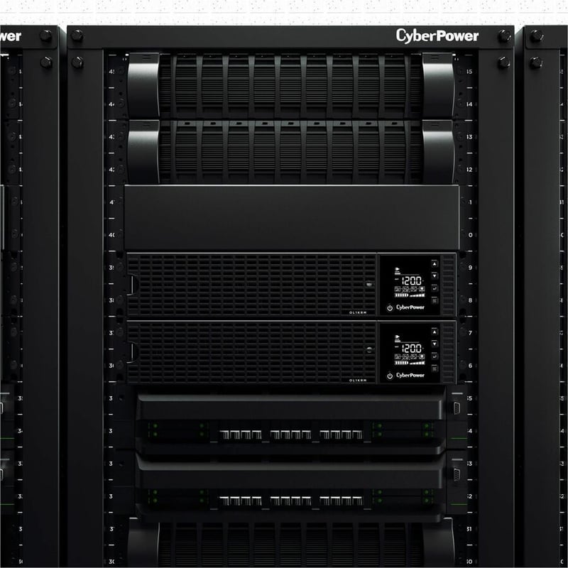 CYBERPOWER OL1KRM UPS 1000VA/800W 5-15P 2U RACKMOUNT - Thumbnail 3