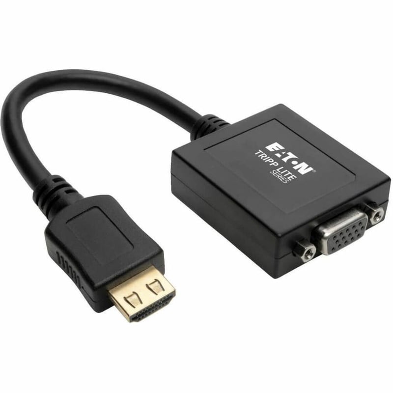 Tripp Lite by Eaton HDMI to VGA with Audio Converter Cable Adapter for Ultrabook/Laptop/Desktop PC (M/F) 6-in. (15.24 cm) - Thumbnail 1