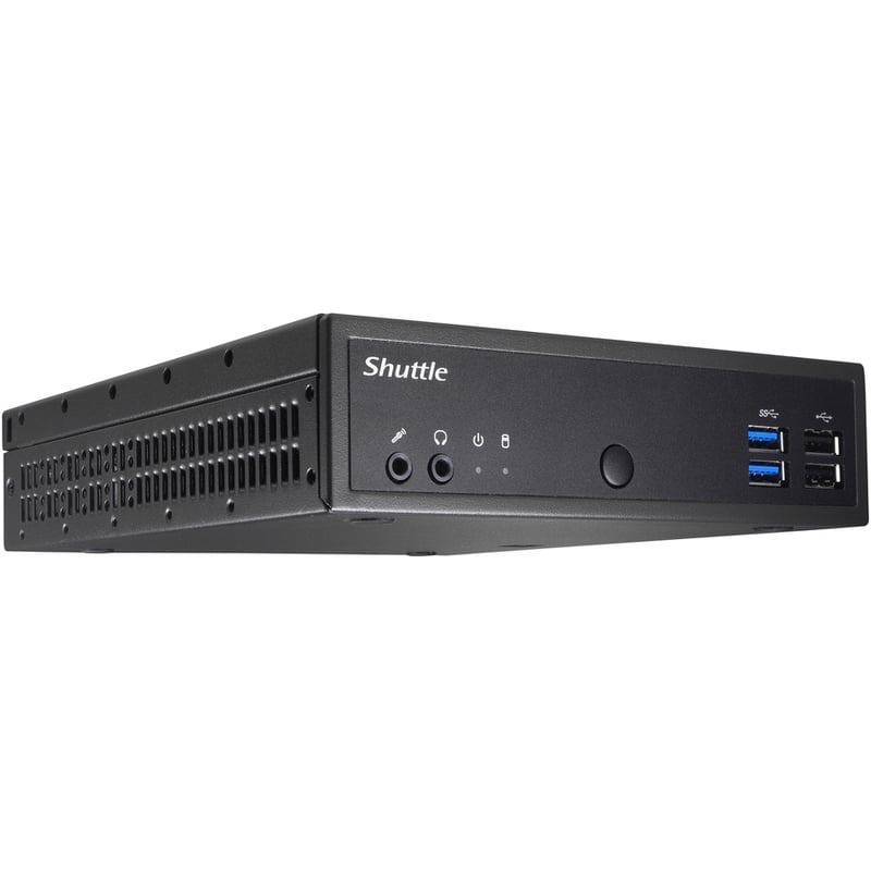 Shuttle XPC slim DH02U3 Barebone System - Slim PC - Intel Core i3 7th Gen i3-7100U 2.40 GHz - Thumbnail 2