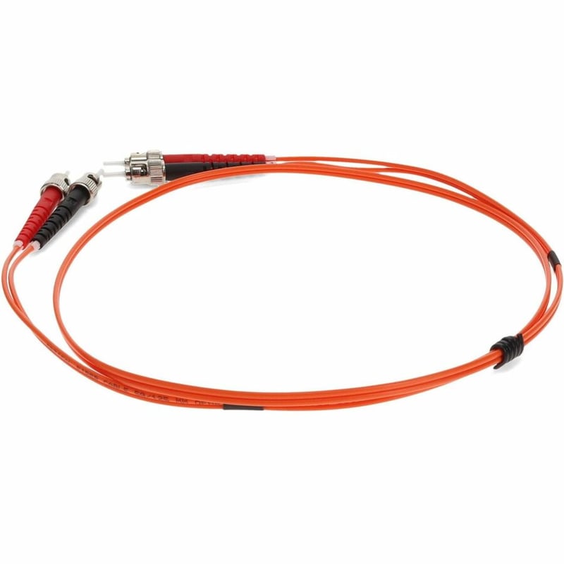 AddOn 3m ST to ST Orange OM2 Duplex OFNR (Riser-Rated) TAA Fiber Patch Cable - Thumbnail 3