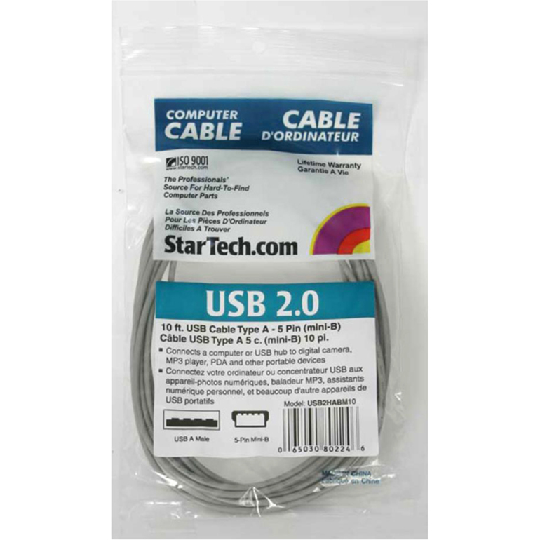 StarTech.com 10 ft Mini USB 2.0 Cable - Thumbnail 2