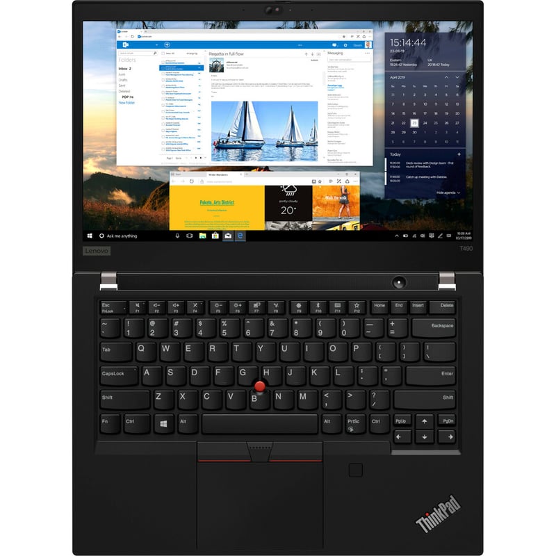 Lenovo ThinkPad T490 20Q90007US 14" Notebook - 1920 x 1080 - Intel Core i7 8th Gen i7-8665U Quad-core (4 Core) 1.90 GHz - 16 GB Total RAM - 512 GB SSD - Glossy Black