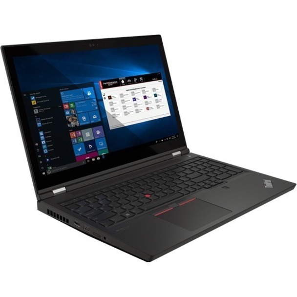 Lenovo ThinkPad P15 Gen 2 20YQ0043US 15.6" Touchscreen Mobile Workstation - 4K UHD - Intel Core i9 11th Gen i9-11950H - 32 GB - 1 TB SSD - English (US) Keyboard - Black - Thumbnail 2