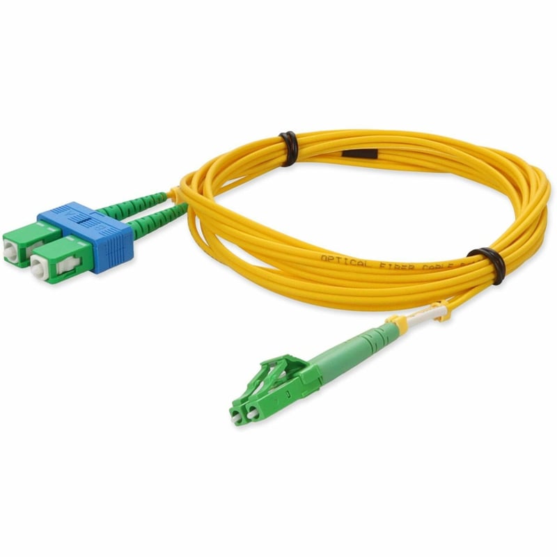 AddOn 3m ALC to ASC Yellow OS2 Duplex OFNR (Riser-Rated) SMF Fiber Patch Cable - Thumbnail 1
