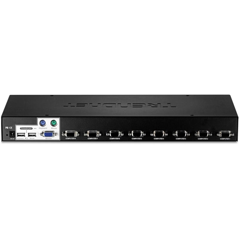 TRENDnet 8-Port USB/PS2 Rack Mount KVM Switch, TK-803R, VGA & USB Connection, Supports USB & PS/2 Connections, Device Monitoring, Auto Scan, Audible Feedback, Control up to 8 Computers/Servers - Thumbnail 5